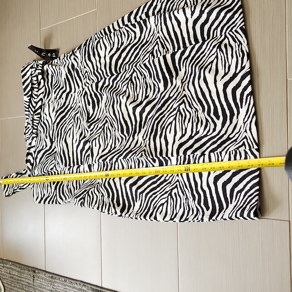 NWT Zebra Print One Shoulder Dress - Picture 10 of 17